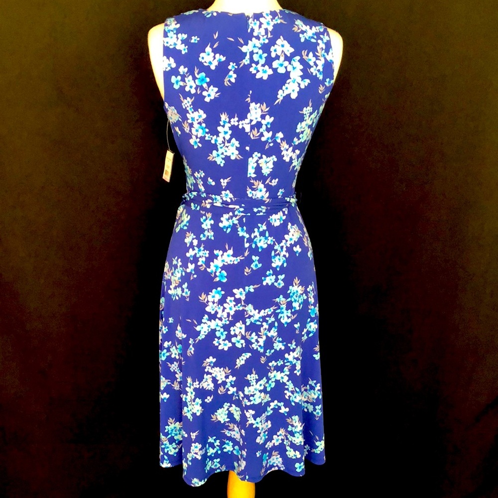 NWT Jessica Howard Blue Floral Dress - Picture 6 of 7